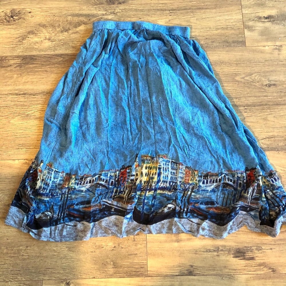 Vintage City Scape Skirt | Papa Vancouver